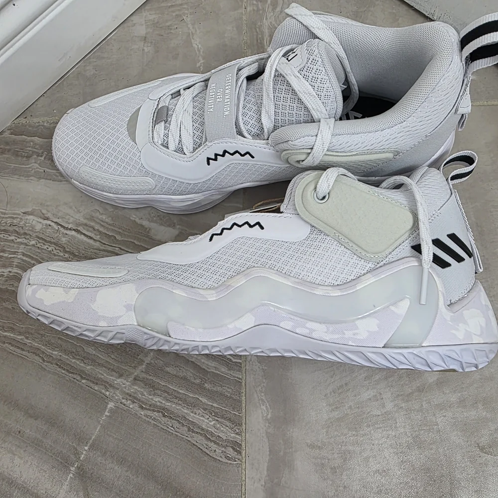 Adidas White and Black Sneakers with Chunky Silhouette - Picture 3 of 12